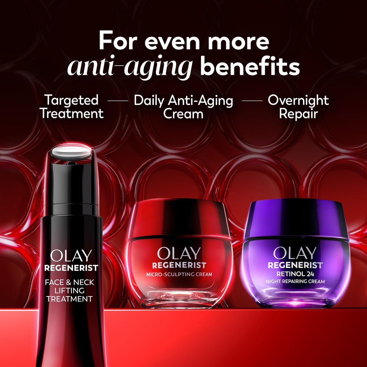 Olay Regenerist alternate packaging display indicating limited variation