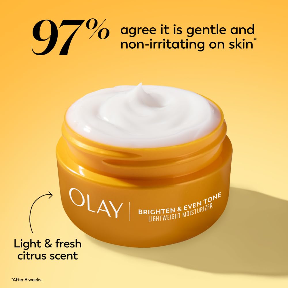 Olay jar on bathroom vanity styled with towel showing daily routine benefit