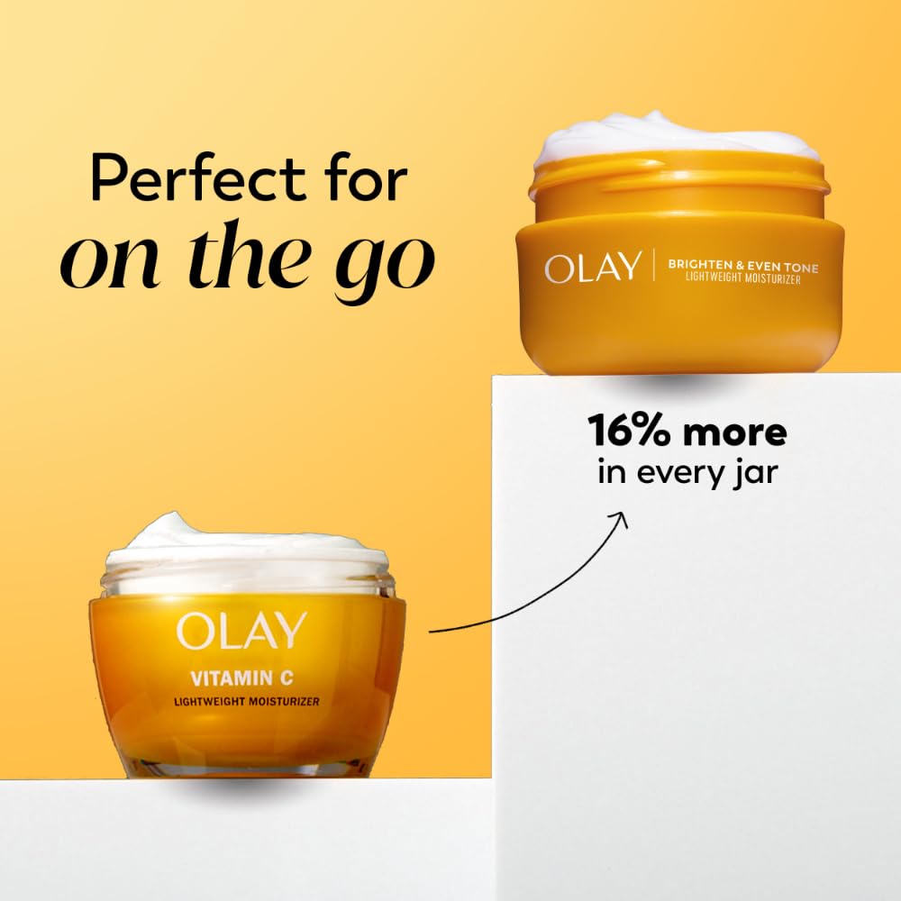 Olay open jar texture showing lightweight cream and smooth finish