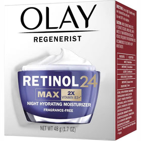 Olay Regenerist jar front view showing product and benefit of smoother skin