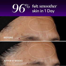 Olay close-up of serum texture, illustrating lightweight absorption benefit