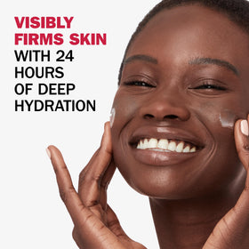 Olay cream on fingertip ready to apply for instant moisture