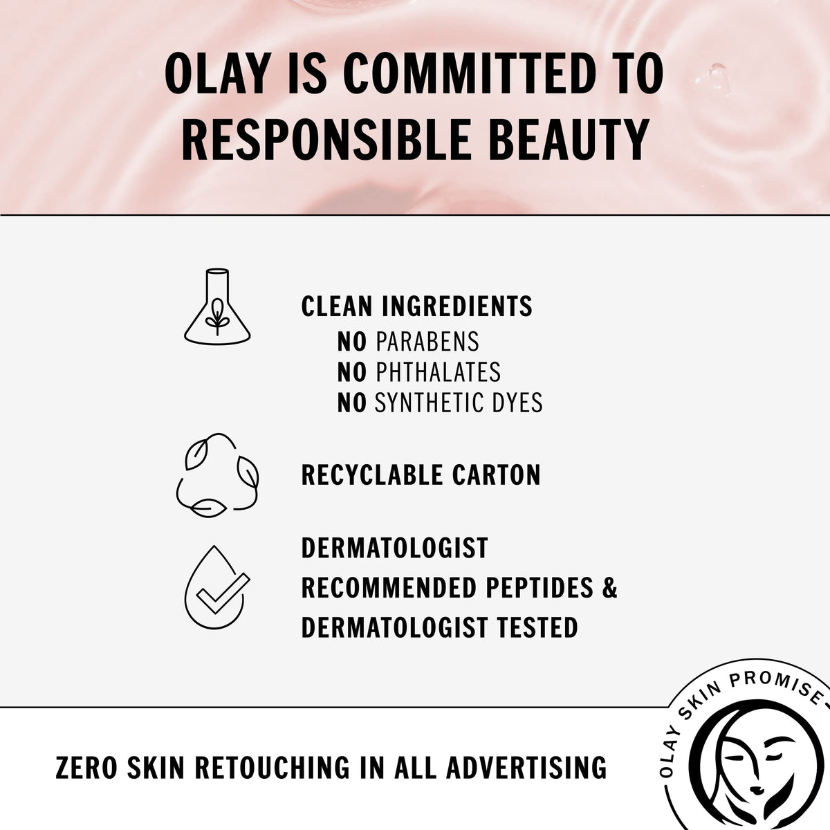 Olay used under makeup during morning routine for smooth base