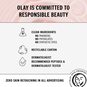 Olay used under makeup during morning routine for smooth base