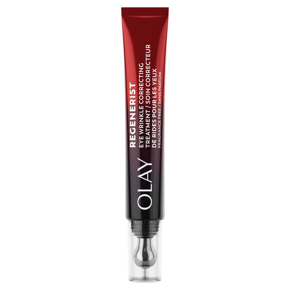 Olay front packaging showing roller tube for easy travel and storage