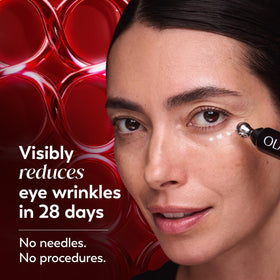 Olay roller head close-up applying serum for smooth, controlled delivery