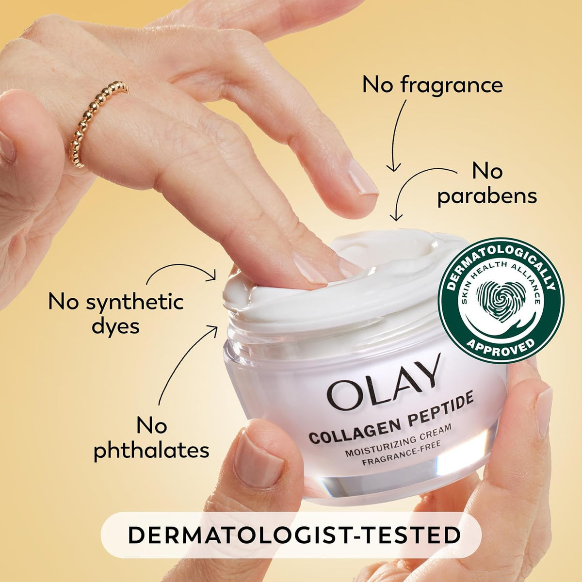 Olay Regenerist on bathroom vanity in lifestyle scene indicating daily use benefits