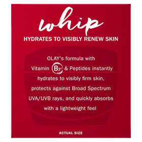 Olay applying cream to face in morning routine for matte finish