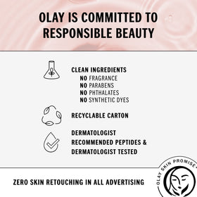 Olay Regenerist Whip on cheek closeup showing reduced shine and refined texture