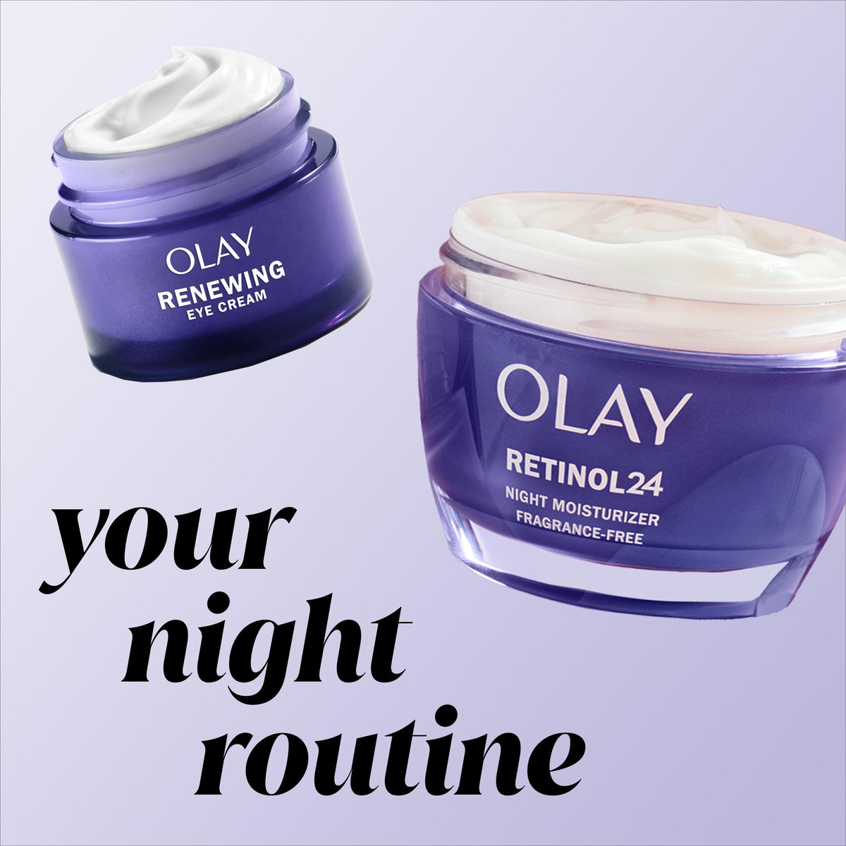 Olay illustrative before and after texture improvement for visible smoothing