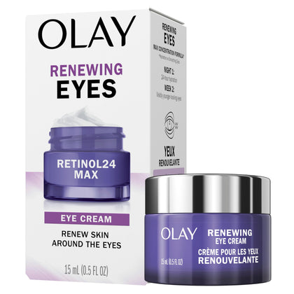 Olay jar front view showing product branding and compact 0.5 oz size benefit