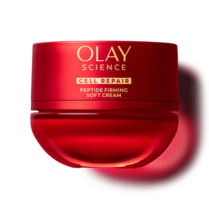 Olay Science jar front view showing product packaging and clean design benefits