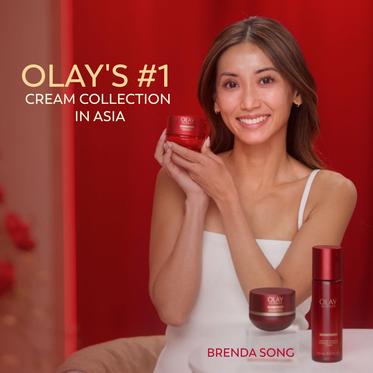 Olay Science soft cream gel-like texture close-up illustrating lightweight feel
