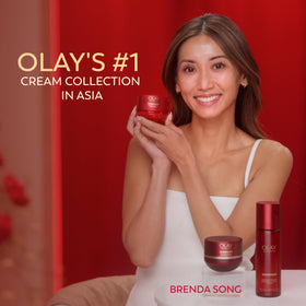 Olay Science soft cream gel-like texture close-up illustrating lightweight feel