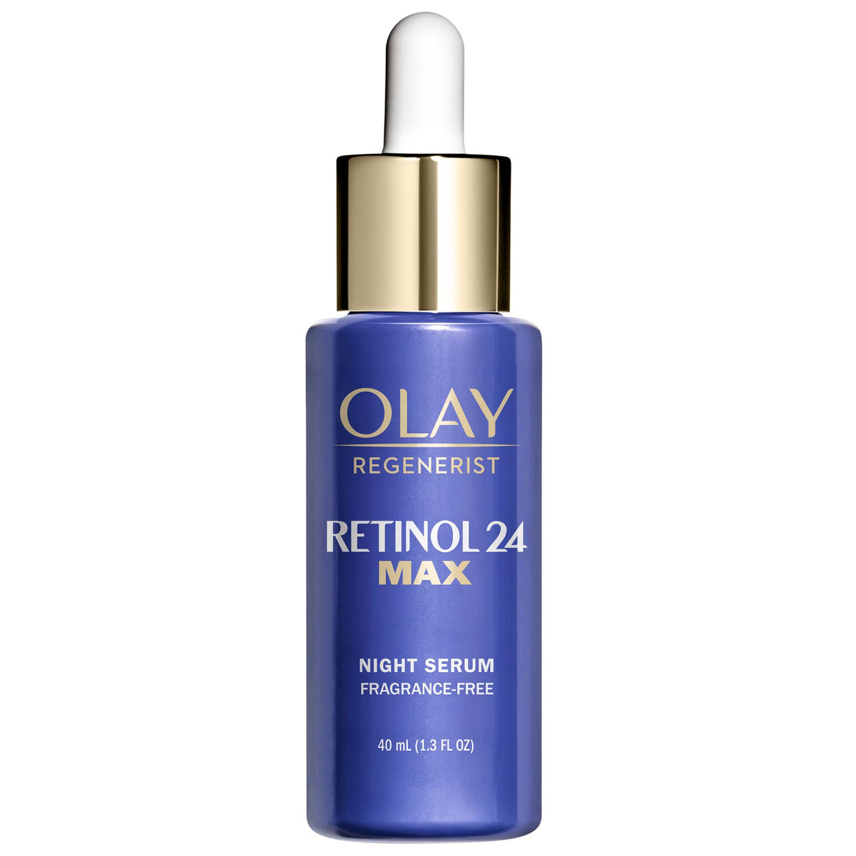 Olay serum dropper with clear texture providing fast-absorbing benefit