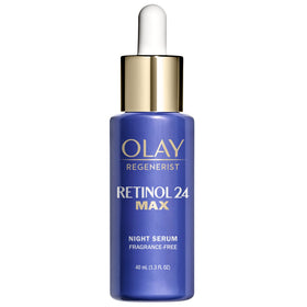 Olay serum dropper with clear texture providing fast-absorbing benefit