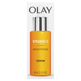 Olay before and after glow on cheek, illustrates brighter skin appearance