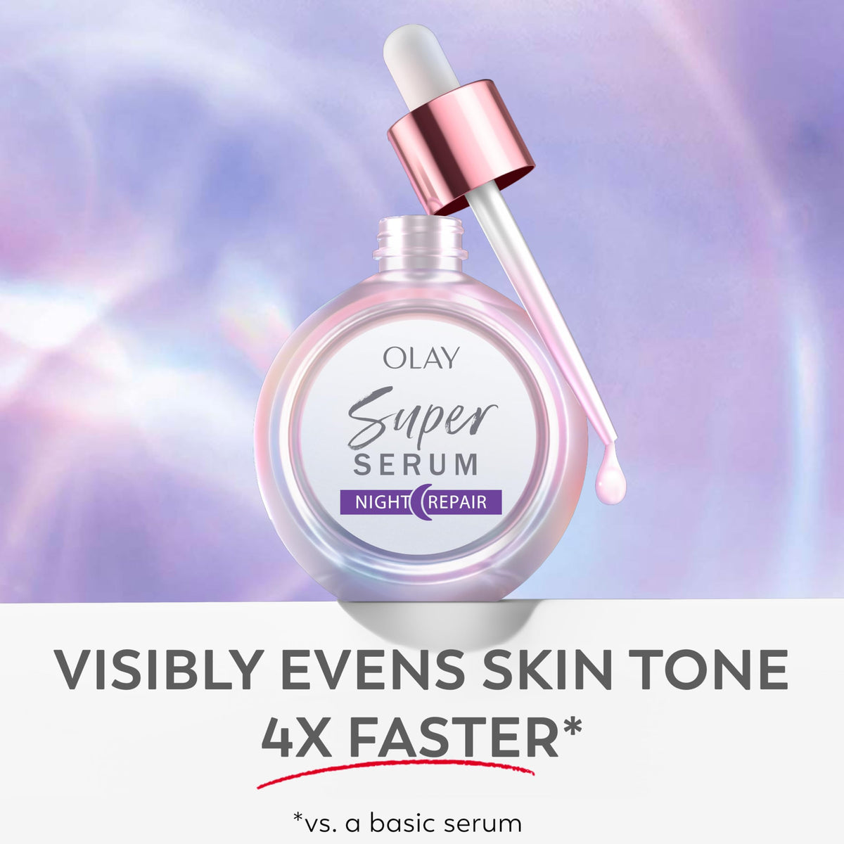 Olay serum paired with Retinol24 to illustrate complementary nighttime routine