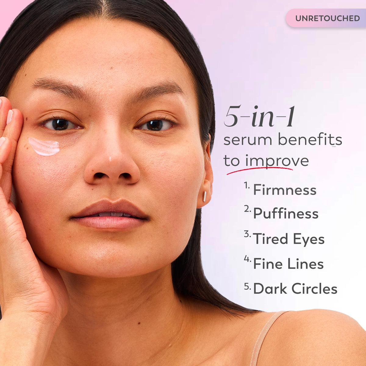 Olay Super Eye Serum pump close-up highlighting controlled pump delivery for precise application
