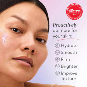 Olay dropper dispensing serum demonstrating controlled application benefit