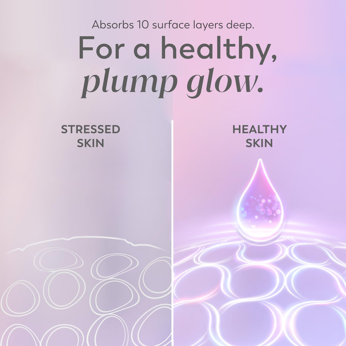 Olay serum on face and neck showing easy layering under moisturizer benefit