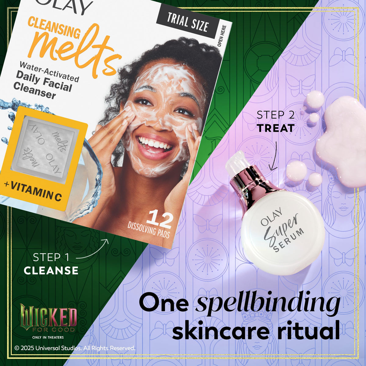 Olay Super Serum trial size bottle highlighting travel-friendly convenience