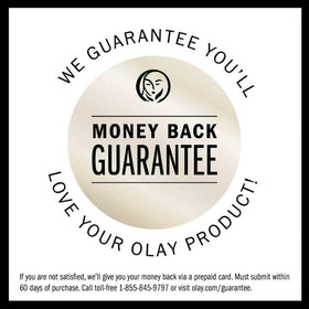 Olay bottle staged by sink during morning routine showing easy daily integration