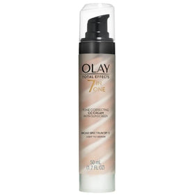 Close-up of Olay moisturizer texture revealing lightweight creamy finish for smooth skin