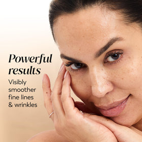 Olay application with fingertips showing easy blending and instant coverage
