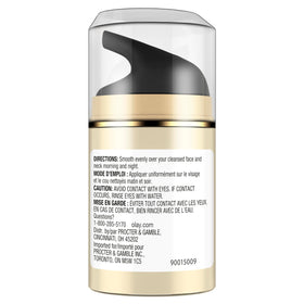 Olay total effects before and after skin texture showing visible smoothing