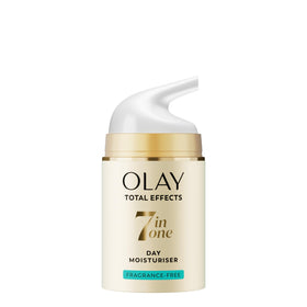 Olay jar front view showing packaging and clear benefit