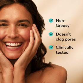 Olay ingredient label closeup highlighting niacinamide and antioxidants