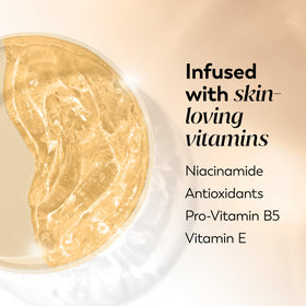 Olay label detail with ingredients list emphasizing vitamins and antioxidants