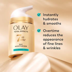 Olay cream texture close-up revealing smooth, hydrating formula