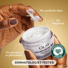 Olay included whip sample beside full-size for trial and quick softness