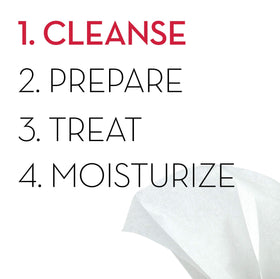 Detailed shot of Olay tub label showing product name and usage information