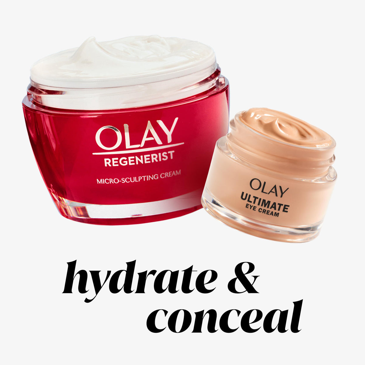 Olay product in morning routine setting showing quick refresh benefit