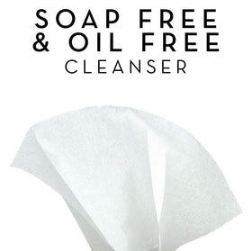Olay wipe removing foundation and mascara, demonstrating effective makeup removal