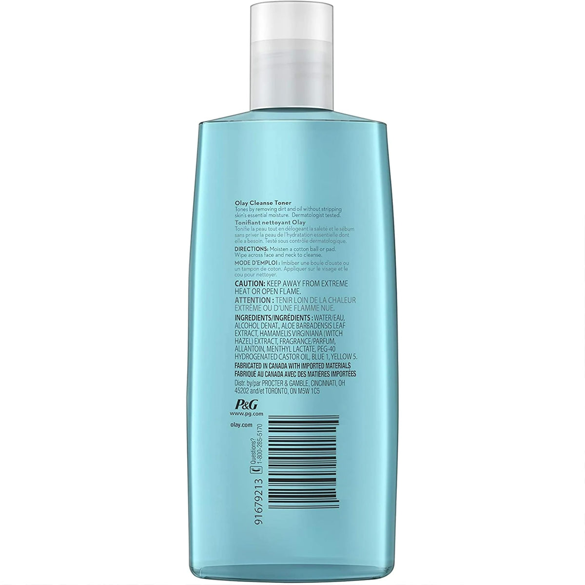 Pour of Olay toner texture showcasing lightweight consistency and control