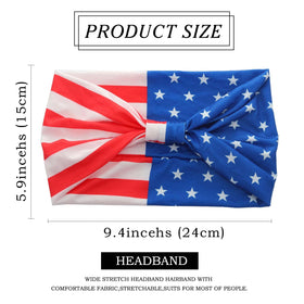 Olbye headband held in hand to show size and coverage for easy packing