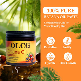 OLCG open jar showing raw Batana paste texture for easy warming