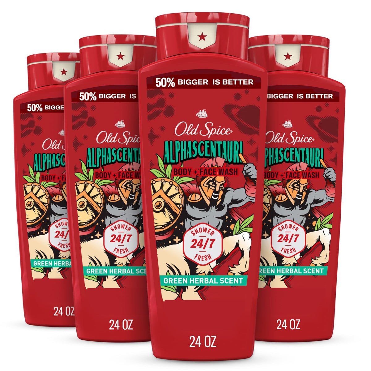 Old Spice AlphaScentauri front packaging shows bold label and scent