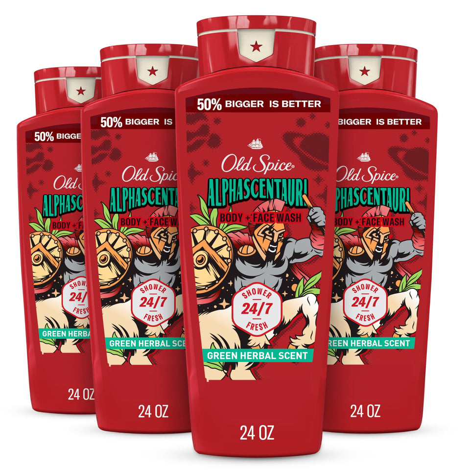 Old Spice AlphaScentauri front packaging shows bold label and scent