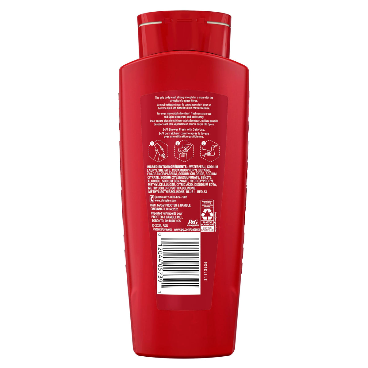 Old Spice AlphaScentauri ingredients panel for transparency and info