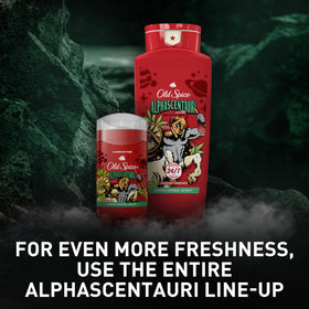 Old Spice AlphaScentauri four-bottle pack displaying bulk value