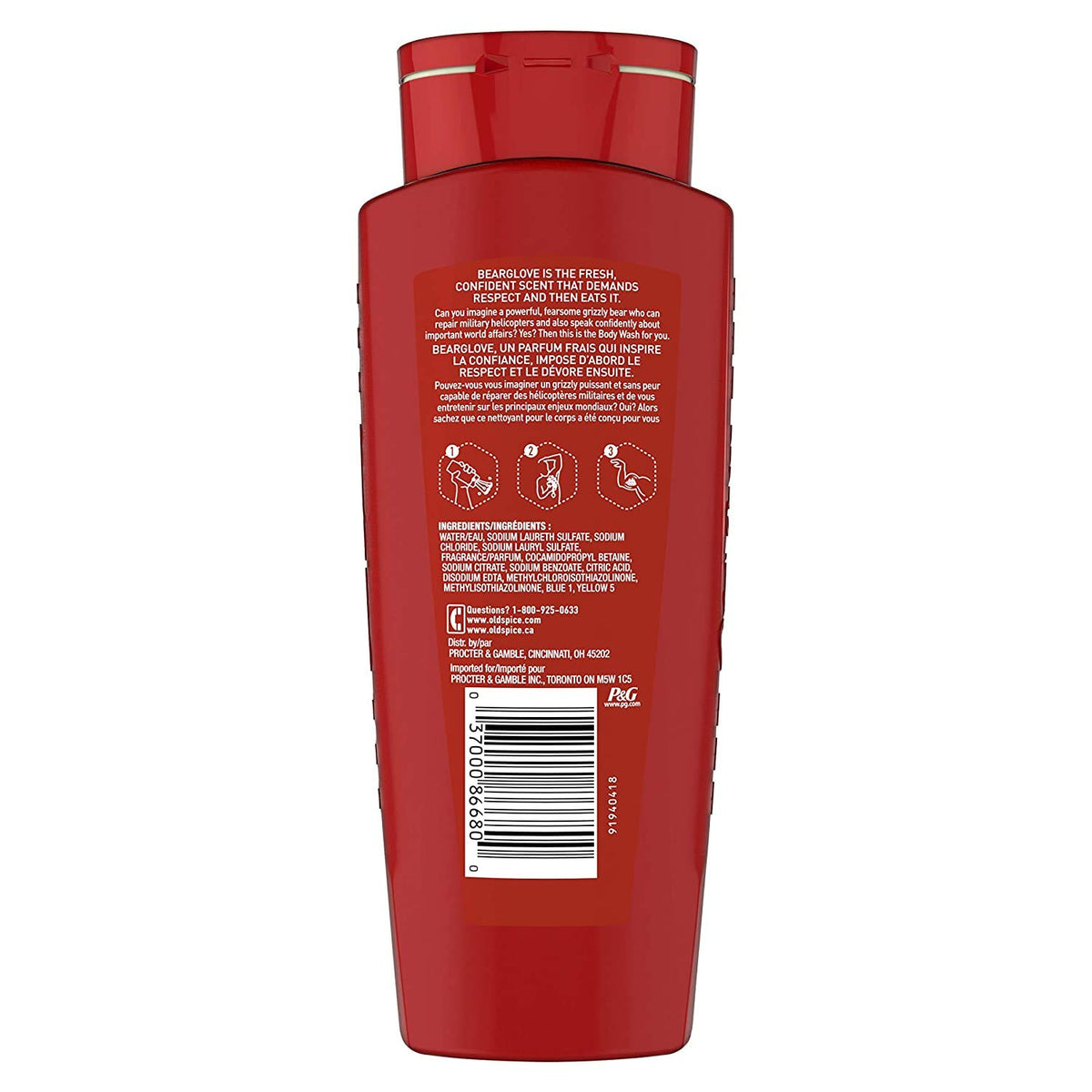 Old Spice Bearglove close-up of gel texture for rich lather benefit