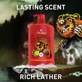 Old Spice Bearglove four‑pack boxed for bulk savings and pantry stocking benefit
