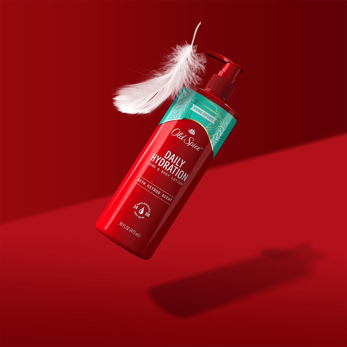 Old Spice bottle in hand for scale and quick on-the-go hydration benefit