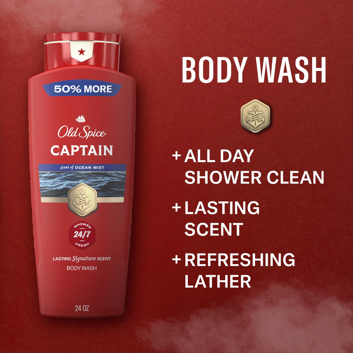 Old Spice label close-up highlighting scent name and collection for quick product identification