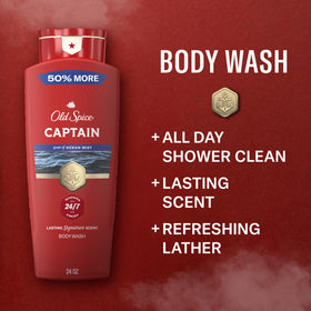 Old Spice label close-up highlighting scent name and collection for quick product identification